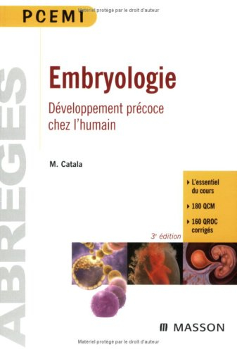 Embryologie : développement précoce chez l'humain