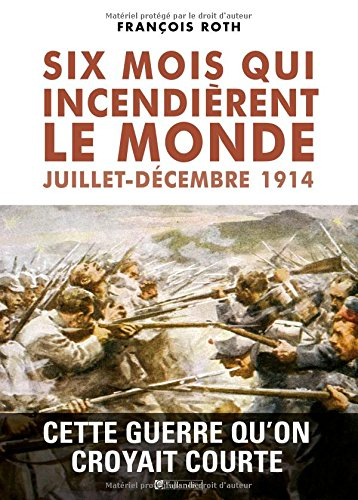 six mois qui incendièrent le monde. juillet-décembre 1914