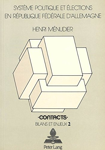 Système politique et élections en république fédérale d'Allemagne