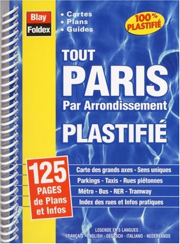 Tout Paris par arrondissement, plastifié