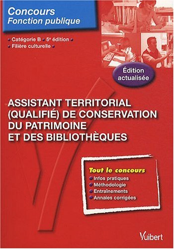 Assistant territorial (qualifié) de conservation du patrimoine et des bibliothèques : filière cultur