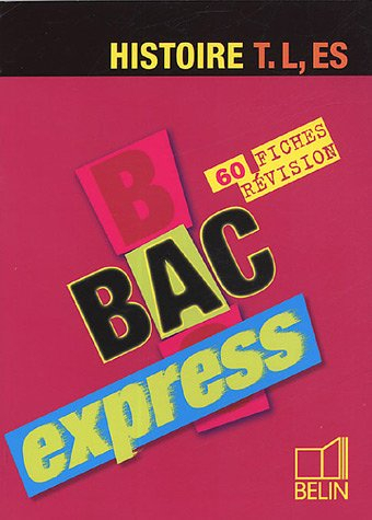 Histoire Terminale L, ES : 60 fiches révision