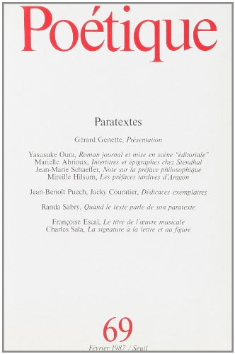poétique, numéro 69