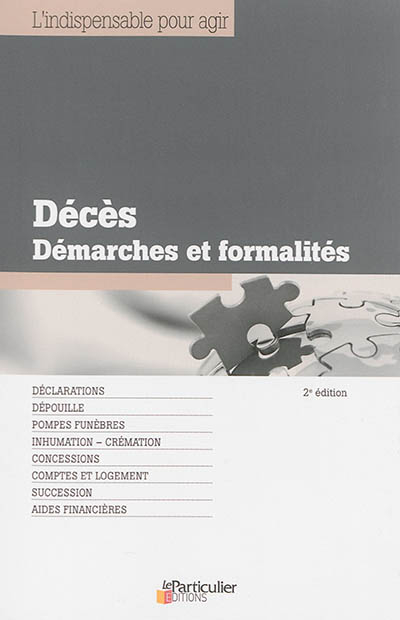 Décès, démarches et formalités