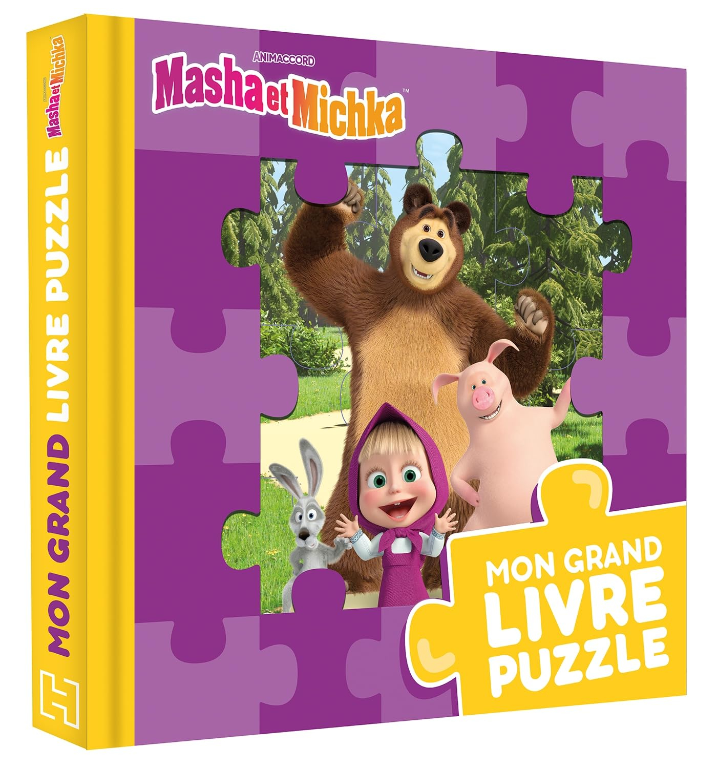 Masha et Michka : mon grand livre puzzle