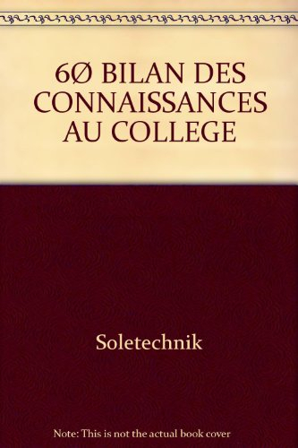 Bilan des connaissances au collège, 6e