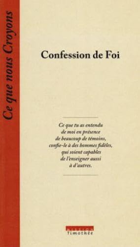 Confession de foi
