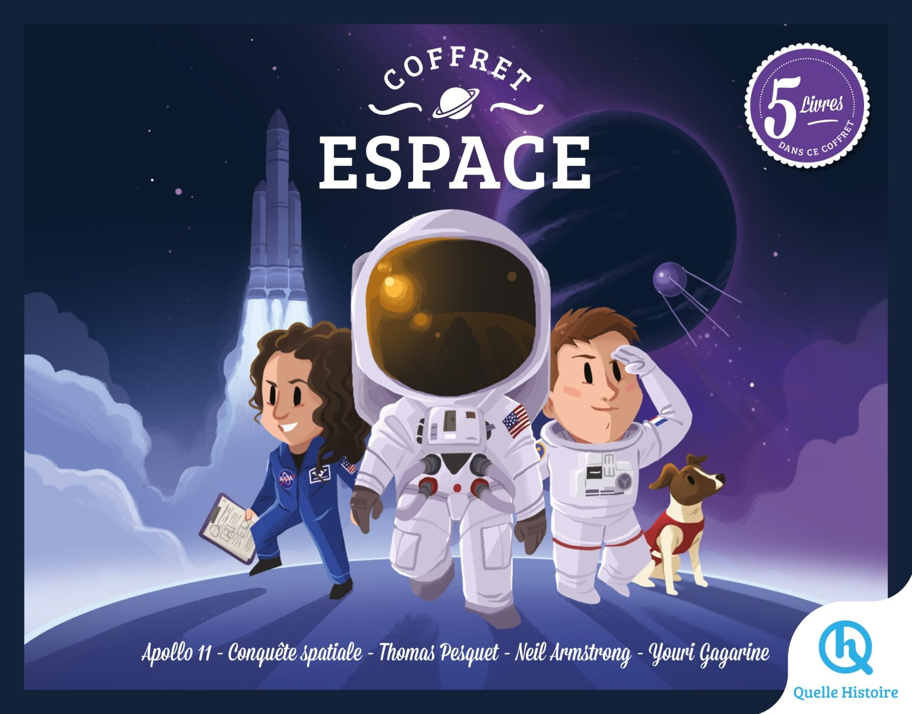 Coffret espace : 5 livres
