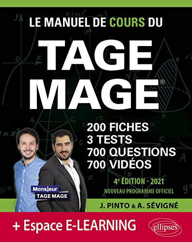 Le manuel de cours du Tage Mage : nouveau programme officiel : 2021