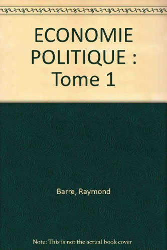 economie politique : tome 1