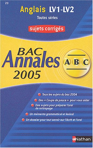 Anglais LV1-LV2 toutes séries : corrigés