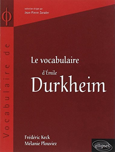 Le vocabulaire d'Emile Durkheim