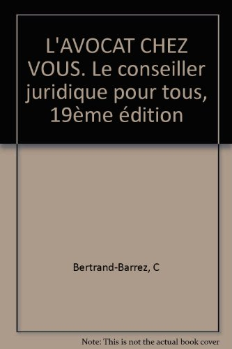 l'avocat chez vous, 19e édition