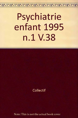 psychiatrie enfant 1995 n.1 v.38