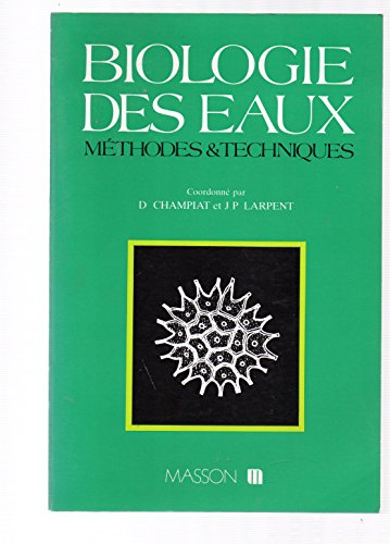 Biologie des eaux : méthodes et techniques