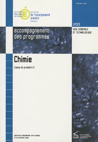 chimie 1e s : accompagnement des programmes