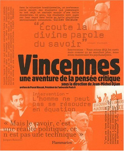 Vincennes, une aventure de la pensée critique