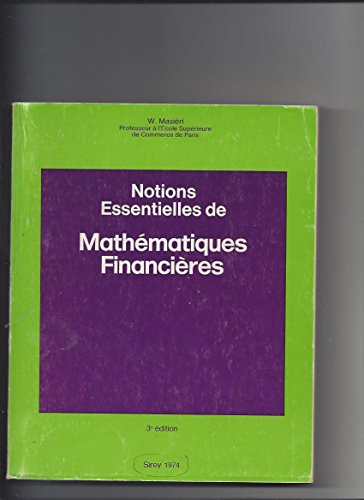 notions essentielles de mathématiques financières