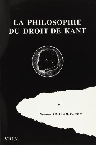La philosophie du droit de Kant