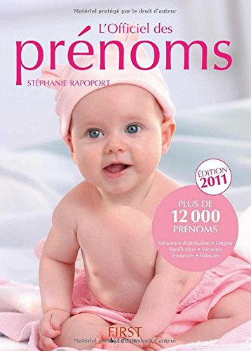 L'officiel des prénoms : plus de 12.000 prénoms