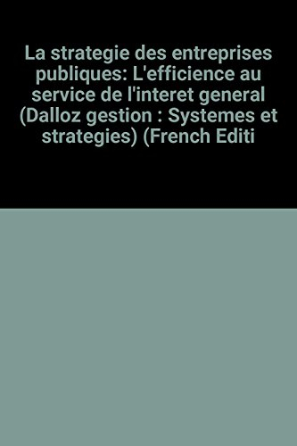 la strategie des entreprises publiques  (1980)