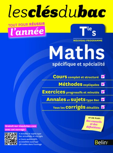 Maths spécifique et spécialité terminale S : nouveau programme