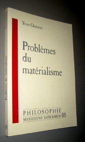 Problèmes du matérialisme
