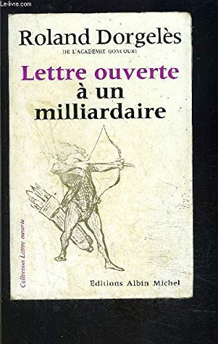 lettre ouverte à un milliardaire