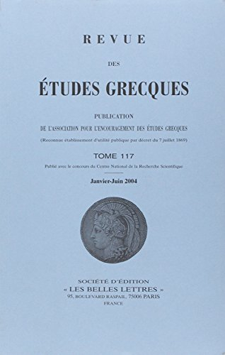 revue des etudes grecques t117 1/2