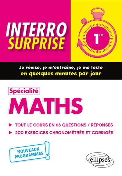 Spécialité maths, 1re : nouveaux programmes