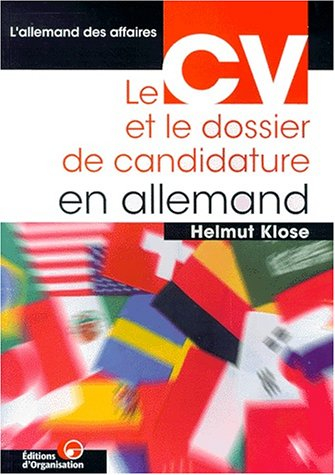 Le CV et le dossier de candidature en allemand