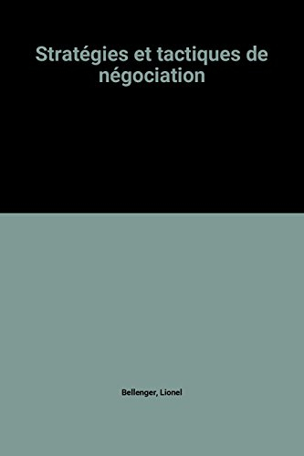 stratégies et tactiques de négociation