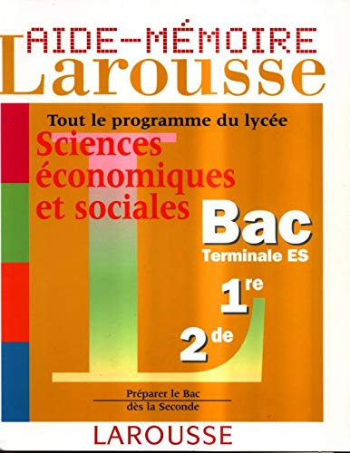 Aide-mémoire lycée, économie