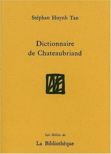 dictionnaire de chateaubriand