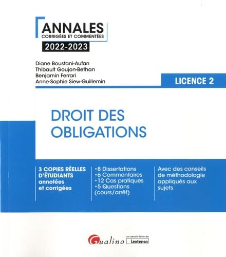 Droit des obligations : licence 2 : 2022-2023