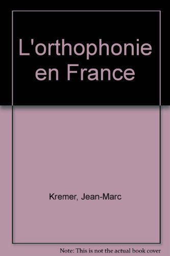 l'orthophonie en france