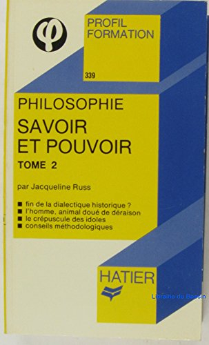 savoir et pouvoir. tome 2