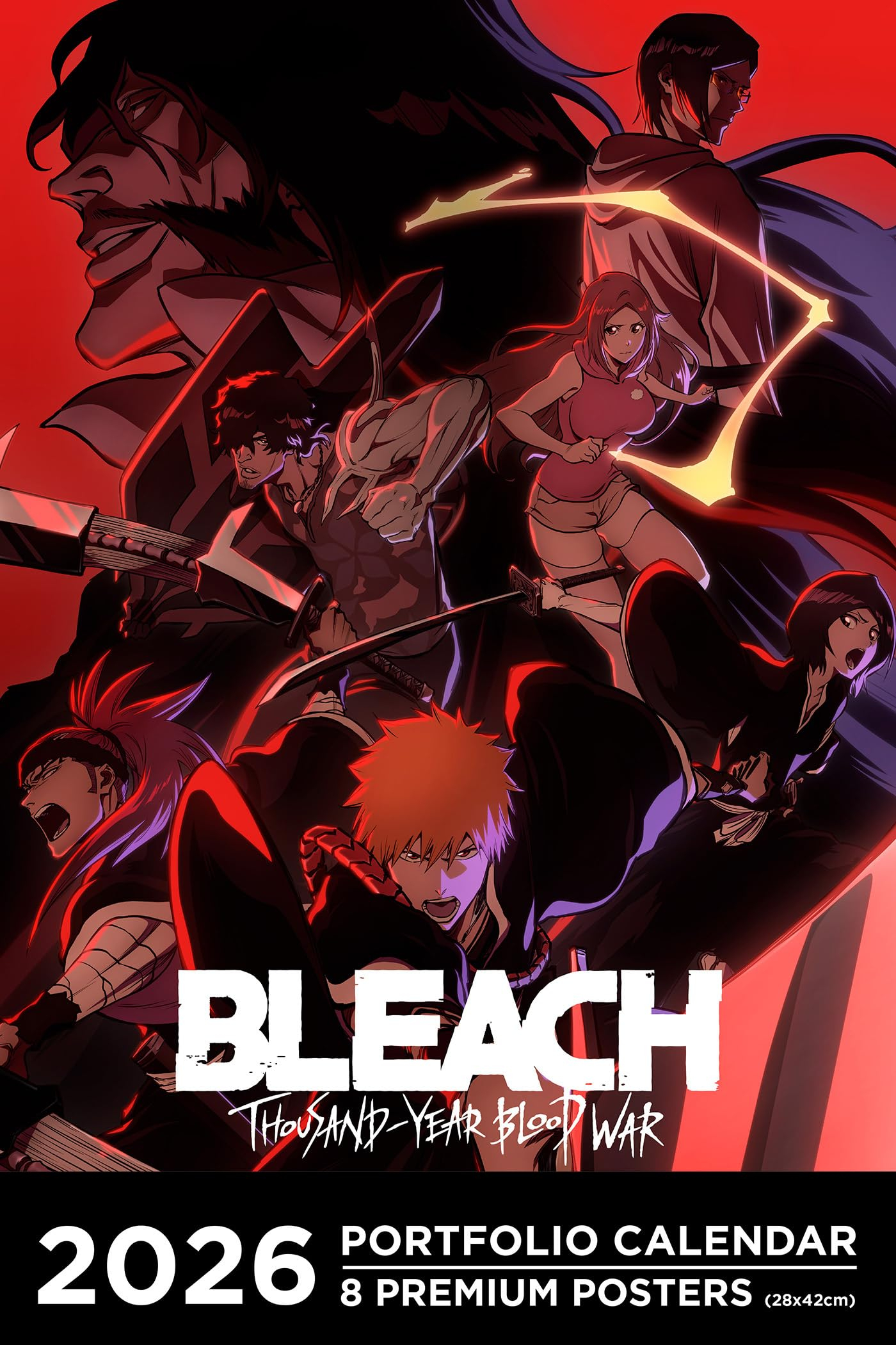 Portfolio calendar 2026, Bleach, thousand-year blood war : 8 premium posters