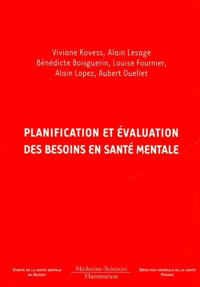 Planification et évaluation des besoins en santé mentale