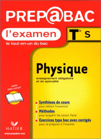 Physique, examen, terminales S