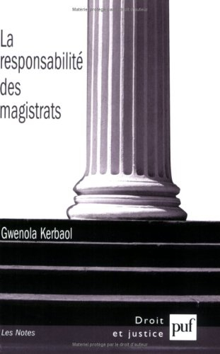 La responsabilité des magistrats