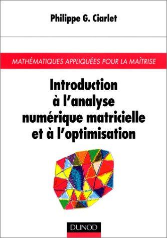 Introduction à l'analyse numérique matricielle