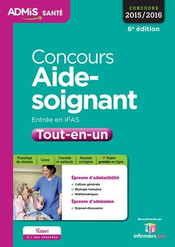 Concours aide-soignant : entrée en IFAS : tout-en-un