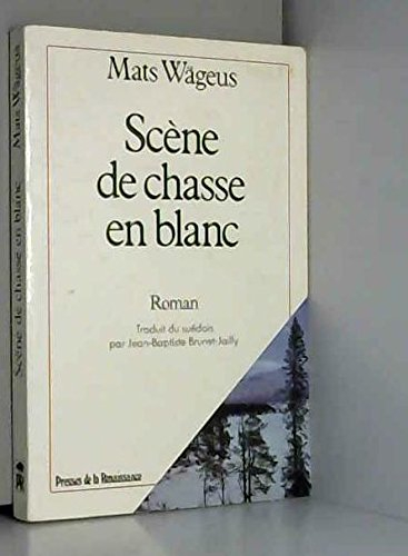 Scène de chasse en blanc