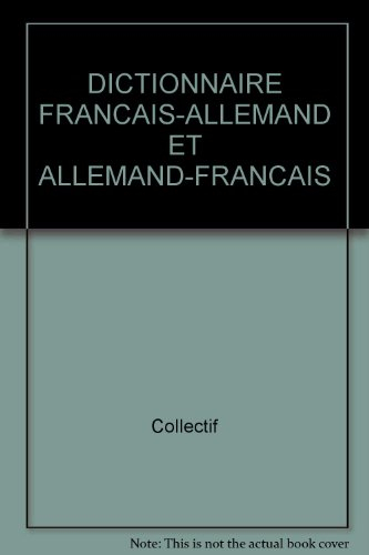 dictionnaire francais-allemand et allemand-francais