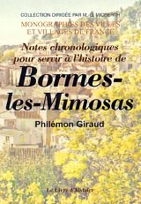 Notes chronologiques pour servir à l'histoire de Bormes-les-Mimosas
