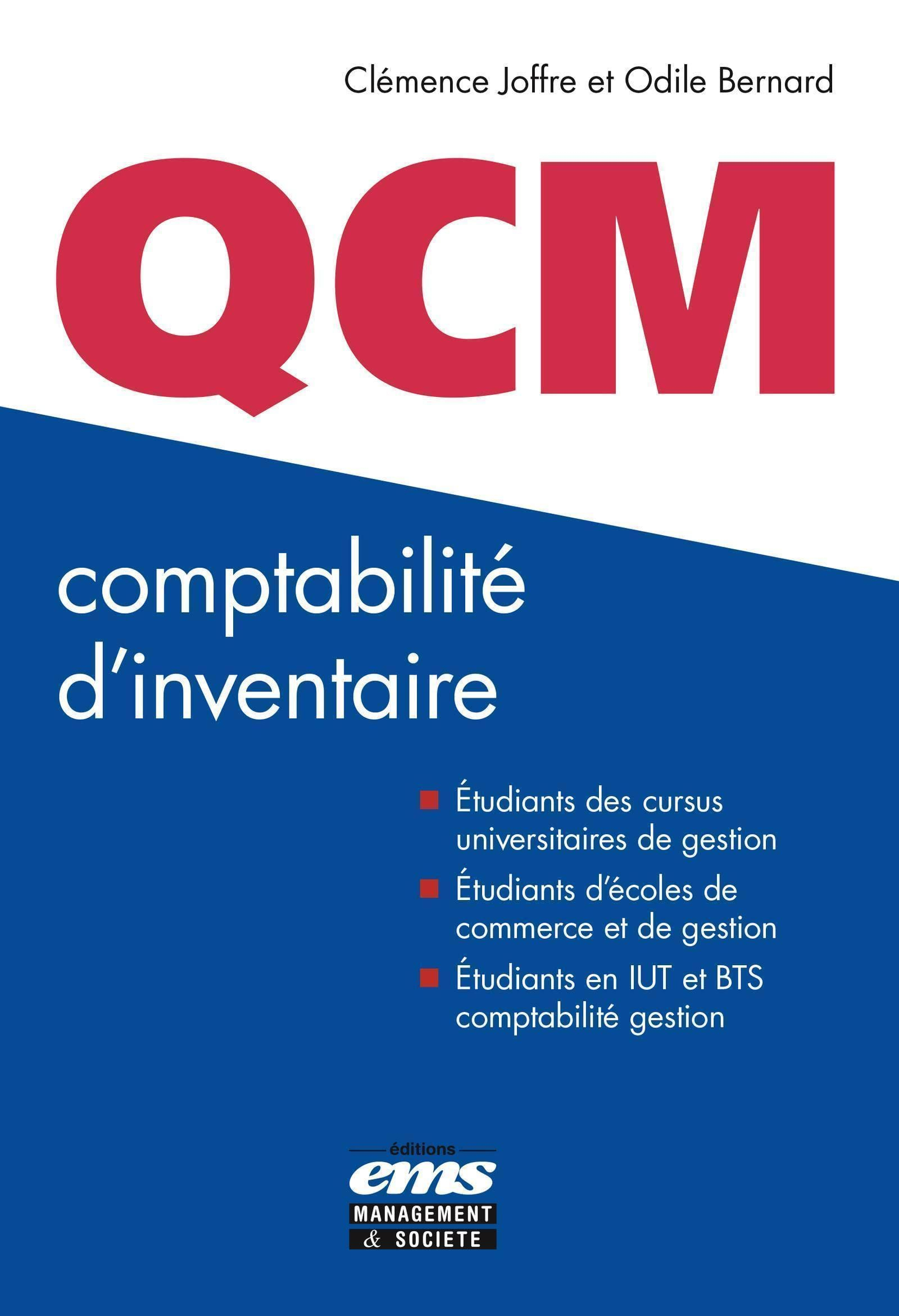 Comptabilité d'inventaire : QCM