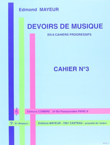 Devoirs de musique cahier 3
