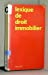 Lexique de droit immobilier