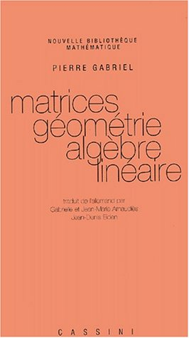 Matrices, géométrie, algèbre linéaire